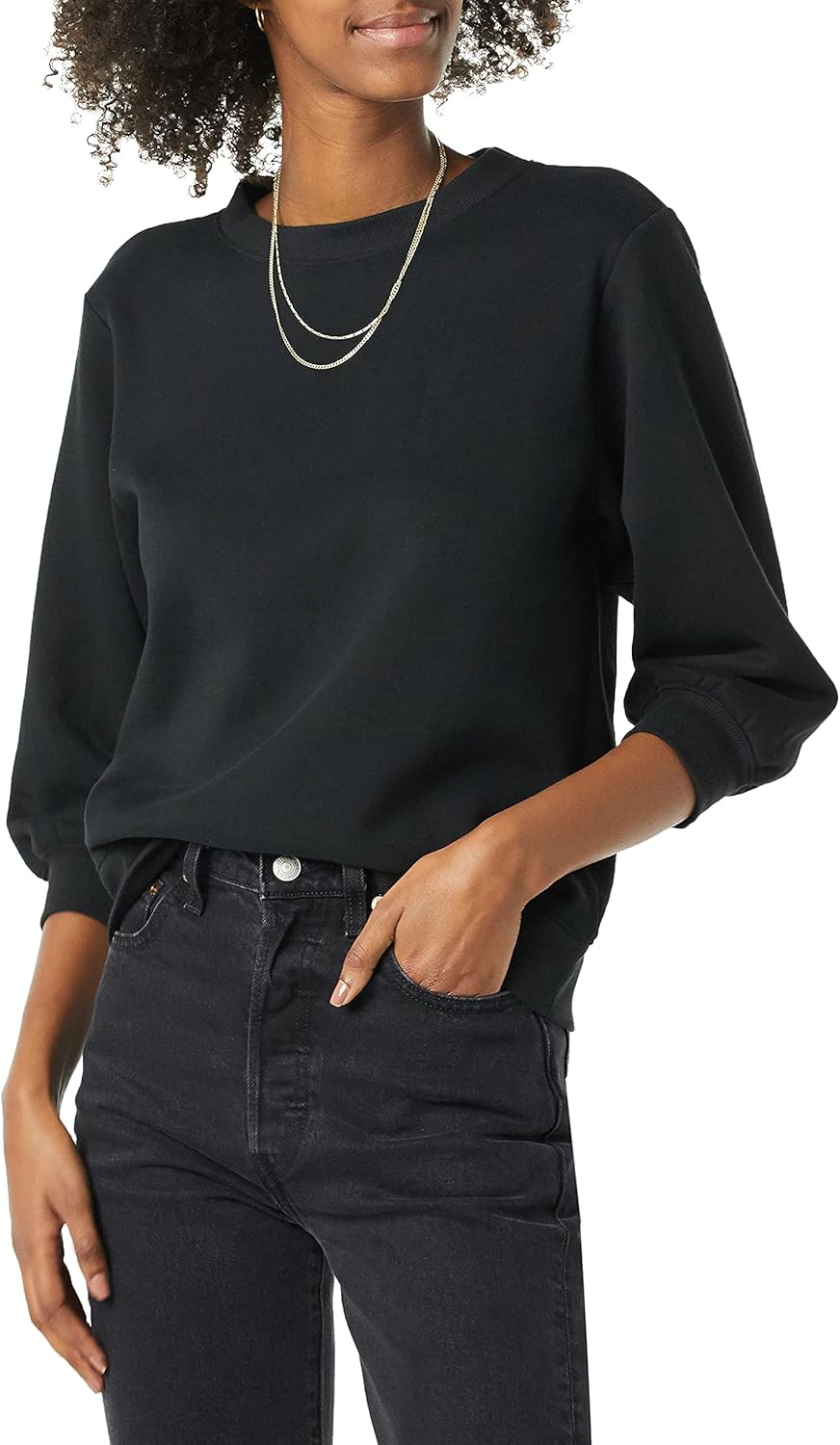 Thumbnail 5 de Amazon Essentials da donna felpa girocollo in french terry con maniche blouson
