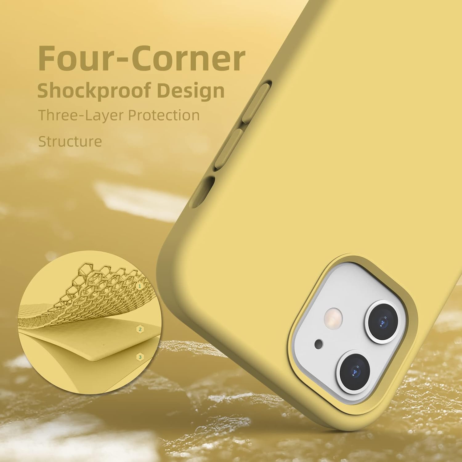 Detalle de K TOMOTO Liquid Silicone Case for iPhone 12/12 Pro