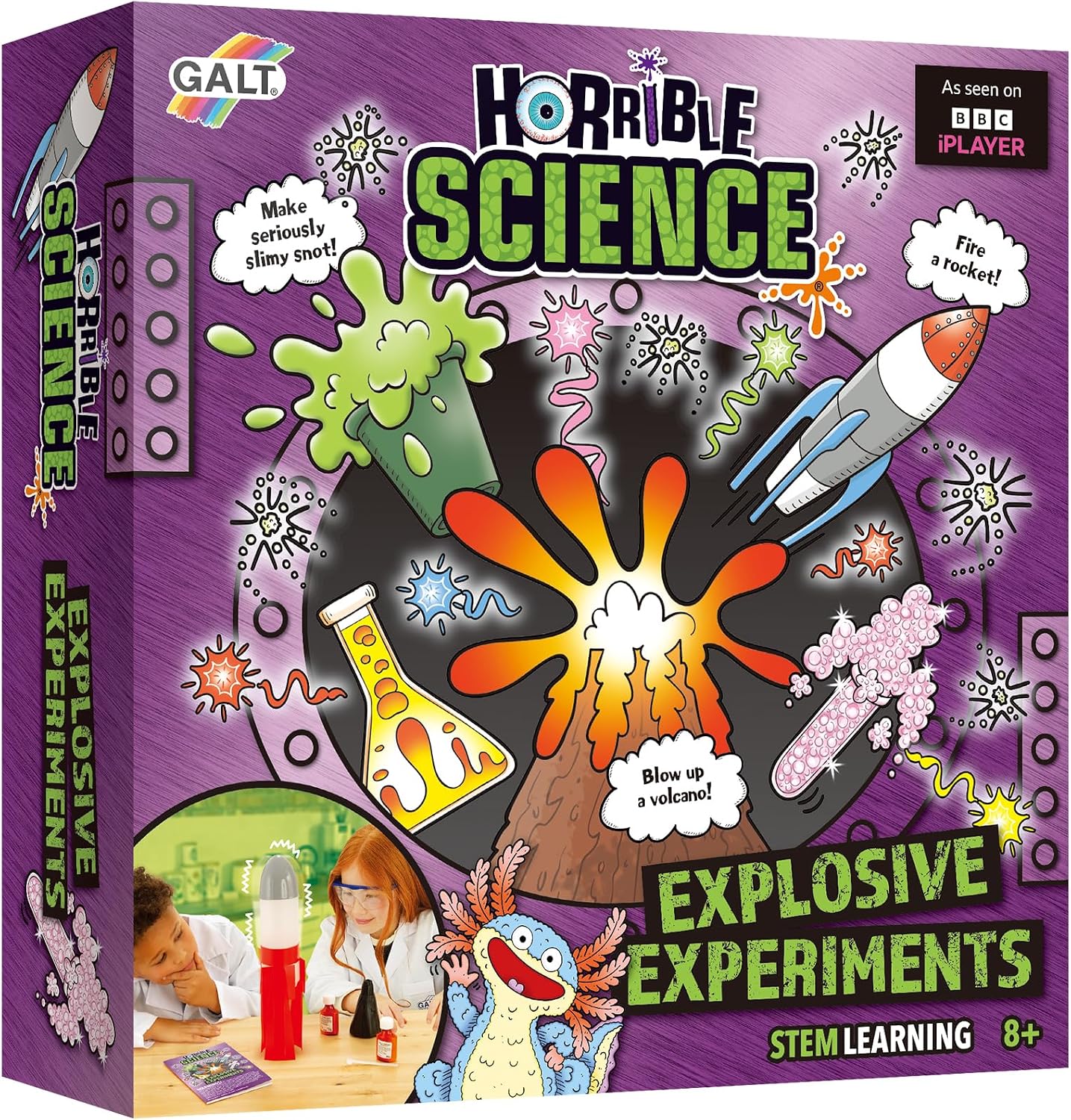 Detalle de GALT Explosive Experiments – Horrible Science Kit with 8 Fun Experiments