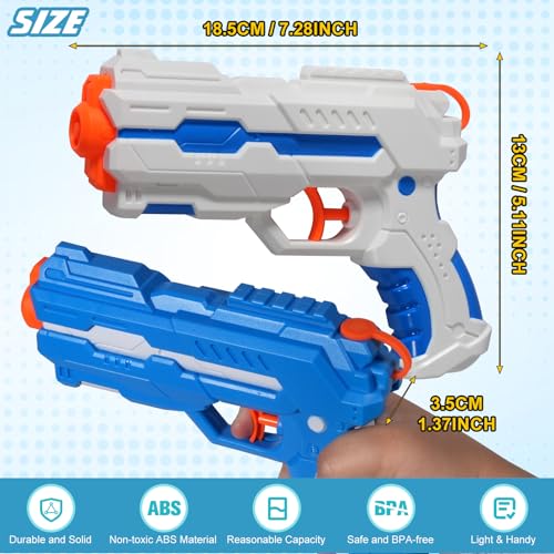 Thumbnail 1 de MOZOOSON 4 pistolas de agua de 175 ml: juego en equipo seguro y divertido para niños
