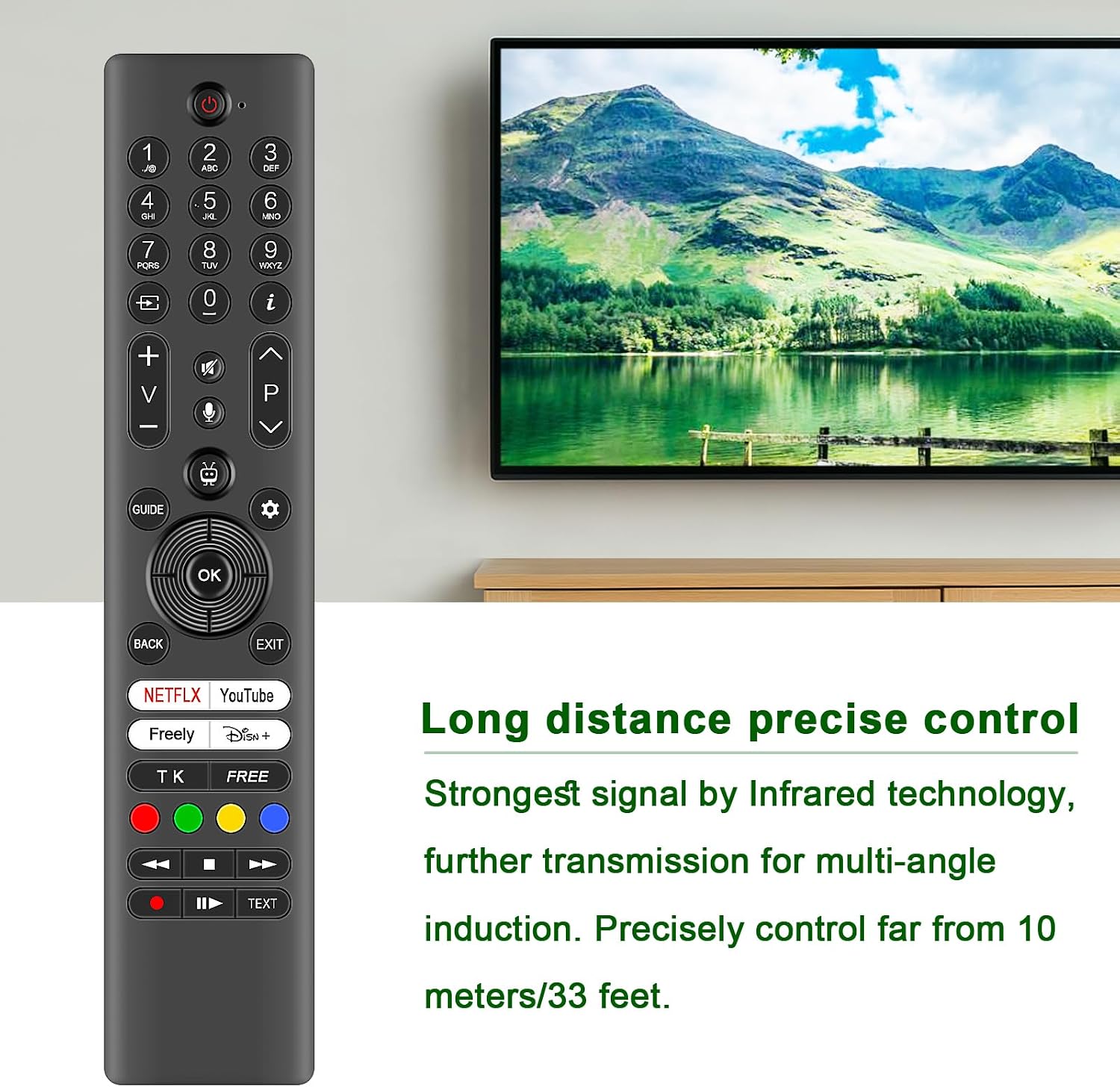 Detalle de VINABTY RC45165T TV Voice Remote 33ft