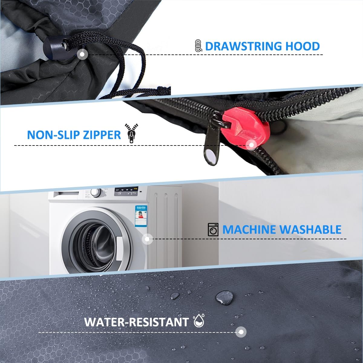 Detalle 1 de oaskys 3-Season Camping Sleeping Bag, 50–68°F, Adjustable Hood