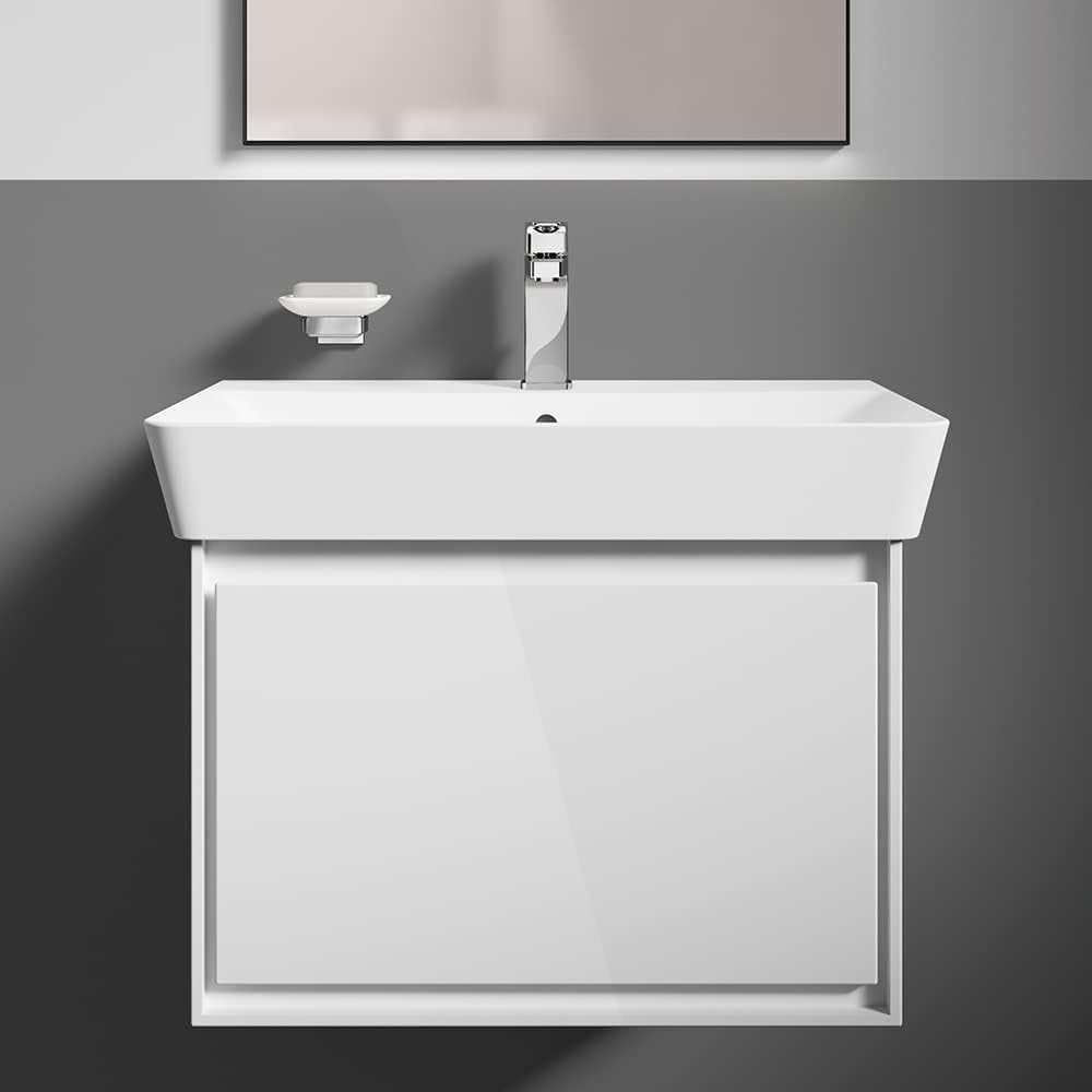 Detalle 2 de Ideal Standard IOM Cube Porte Savon Murale Carré Verre satiné Chrome Fixations incluses