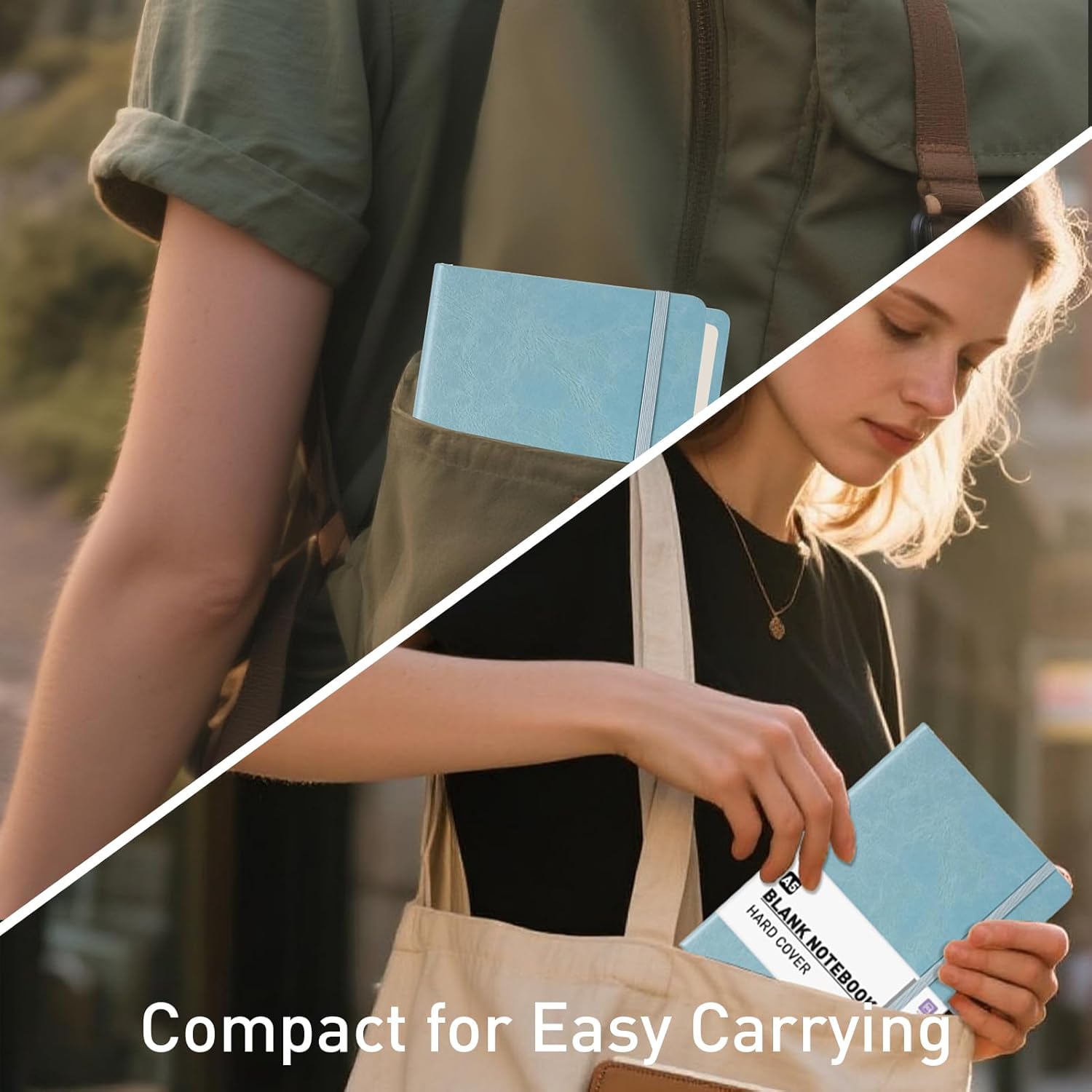 Thumbnail 5 de PYNEX Notizbuch A5 Kariert – Hardcover, 192 Blatt, 100GSM, Seeblau