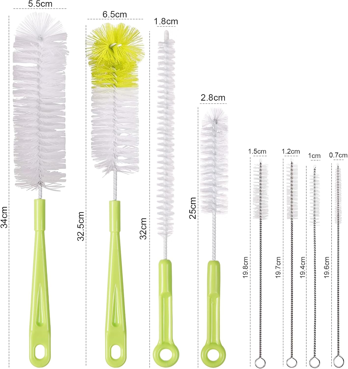 Thumbnail 2 de Vicloon 8-Piece Bottle Brushes
