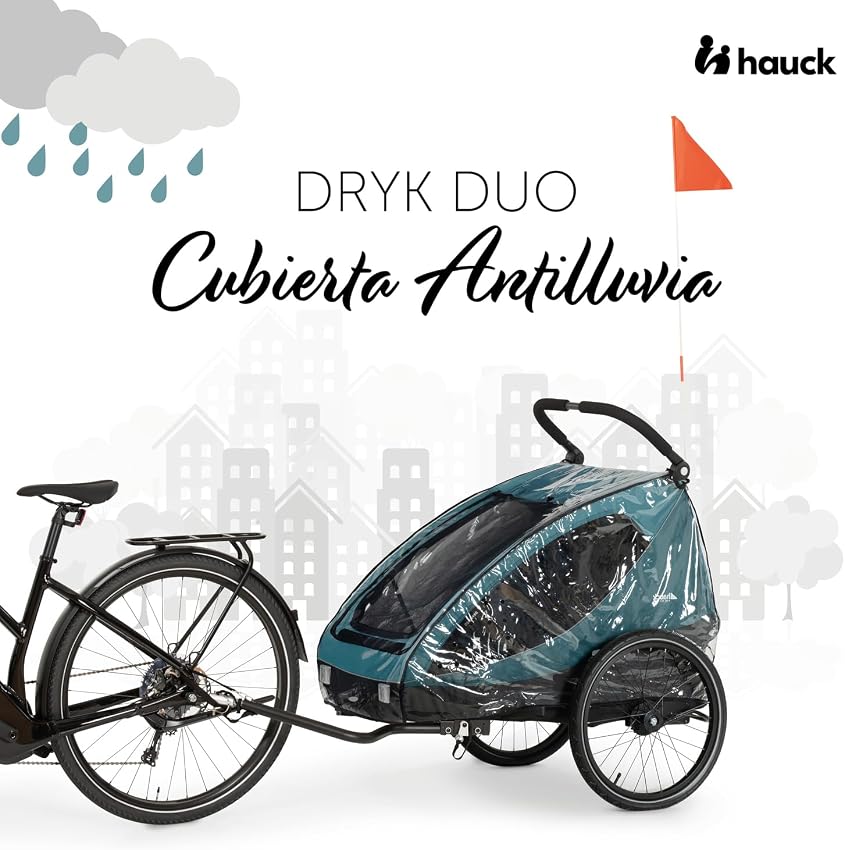 Detalle 2 de hauck Freerider Carro gemelar plegable hasta 30 kg 👶