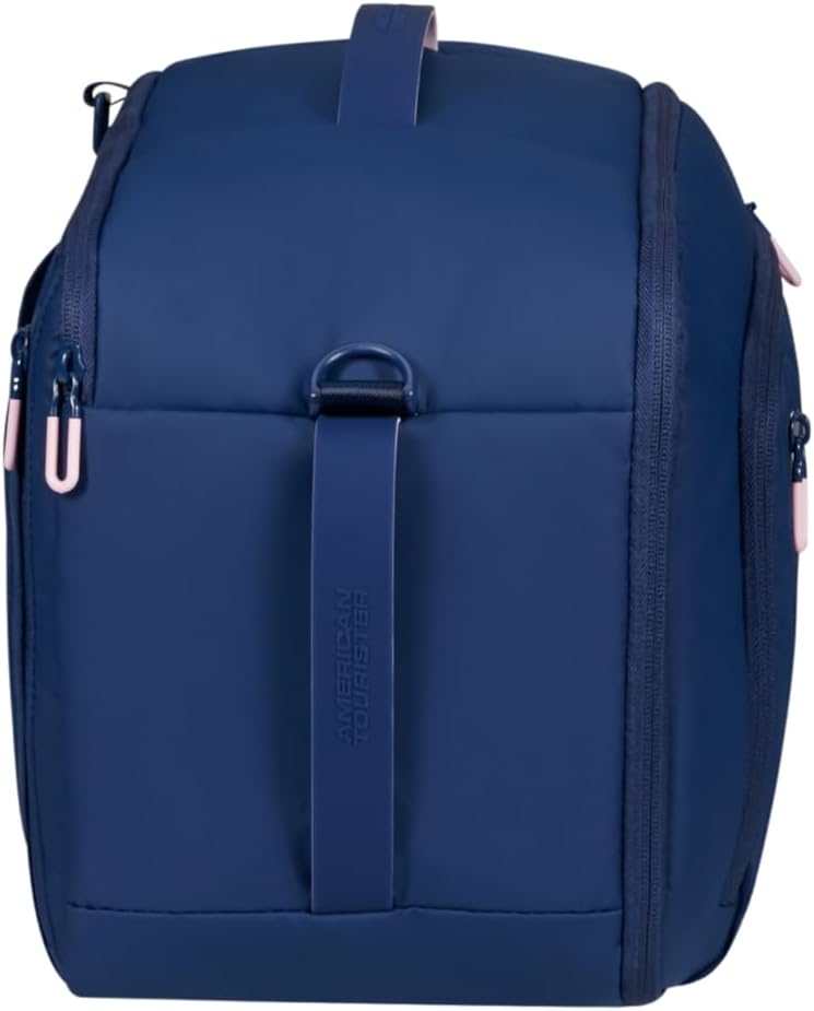 Detalle de American Tourister Puffypop 3-Way Untersitz-Handgepäck mit Laptopfach bis 14 Zoll (40 x 25 x 20 cm, 21 L) – Navy