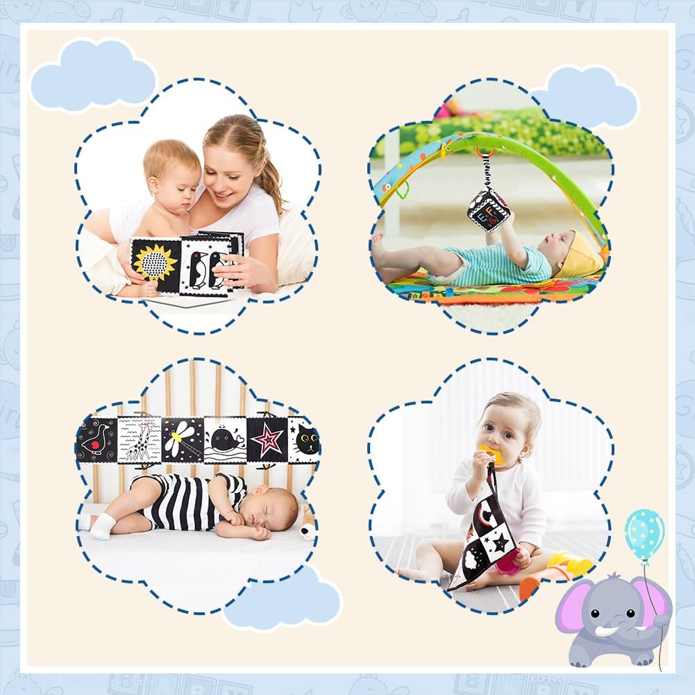 Thumbnail 6 de Aolso EUV8-CWYL-TZG-FBA sensorisch babyspeelgoed, zwart-wit set van 3