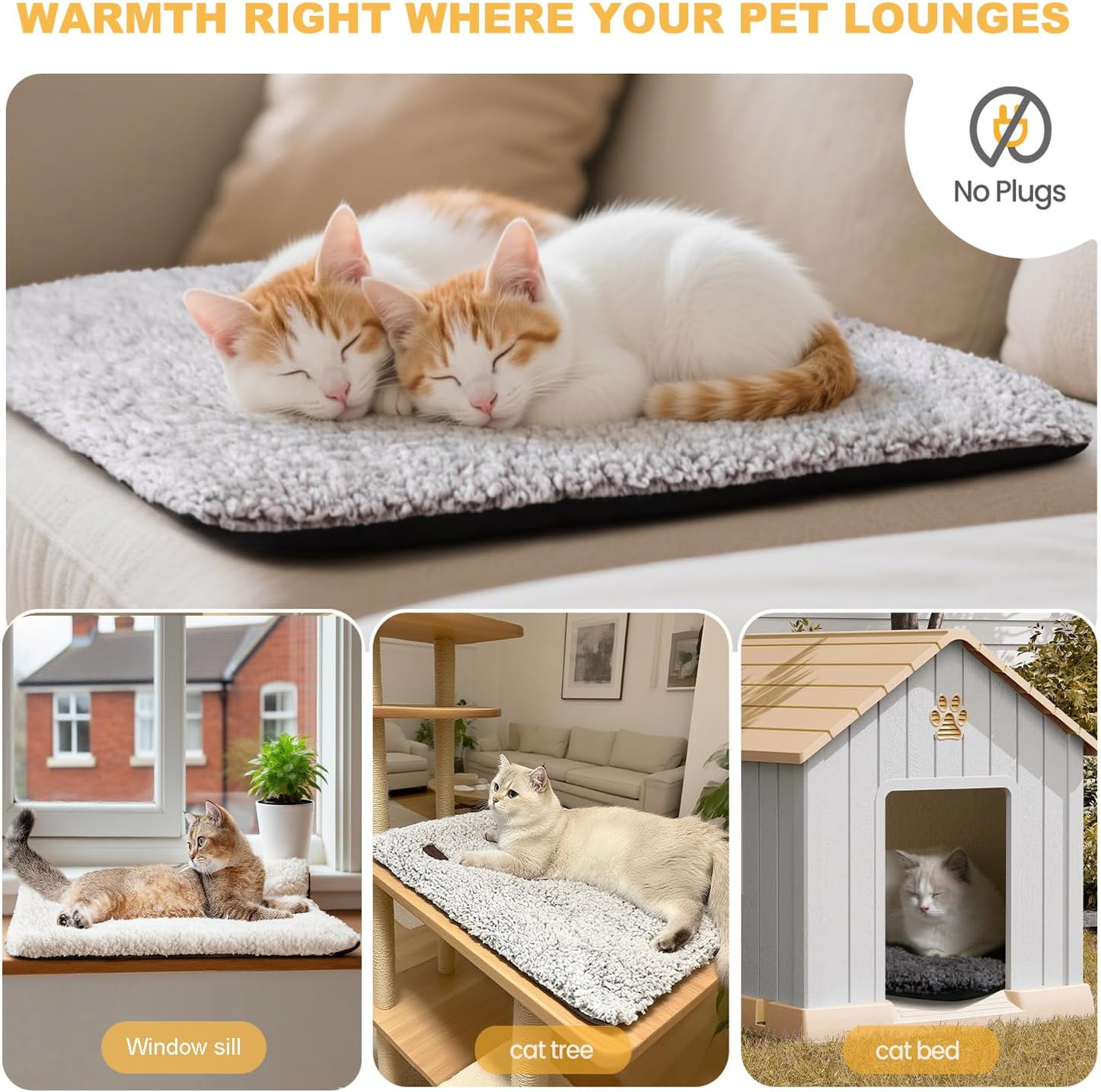 Thumbnail 4 de MORA PETS Self Heating Bed 74x47cm