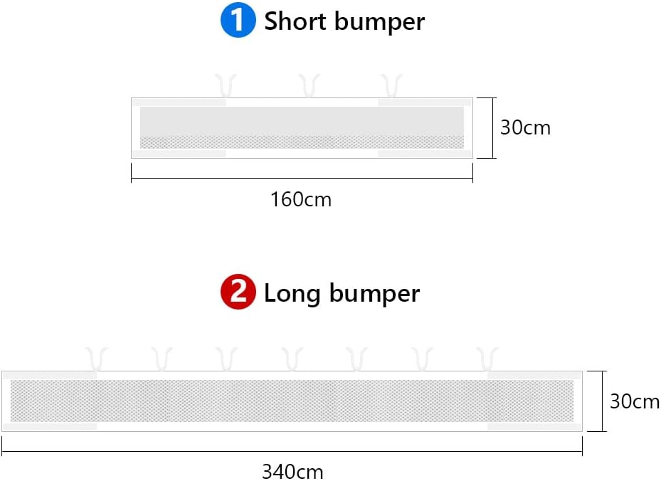 Thumbnail 1 de Vicloon Cot Bumper Mesh Liner, 2 pack