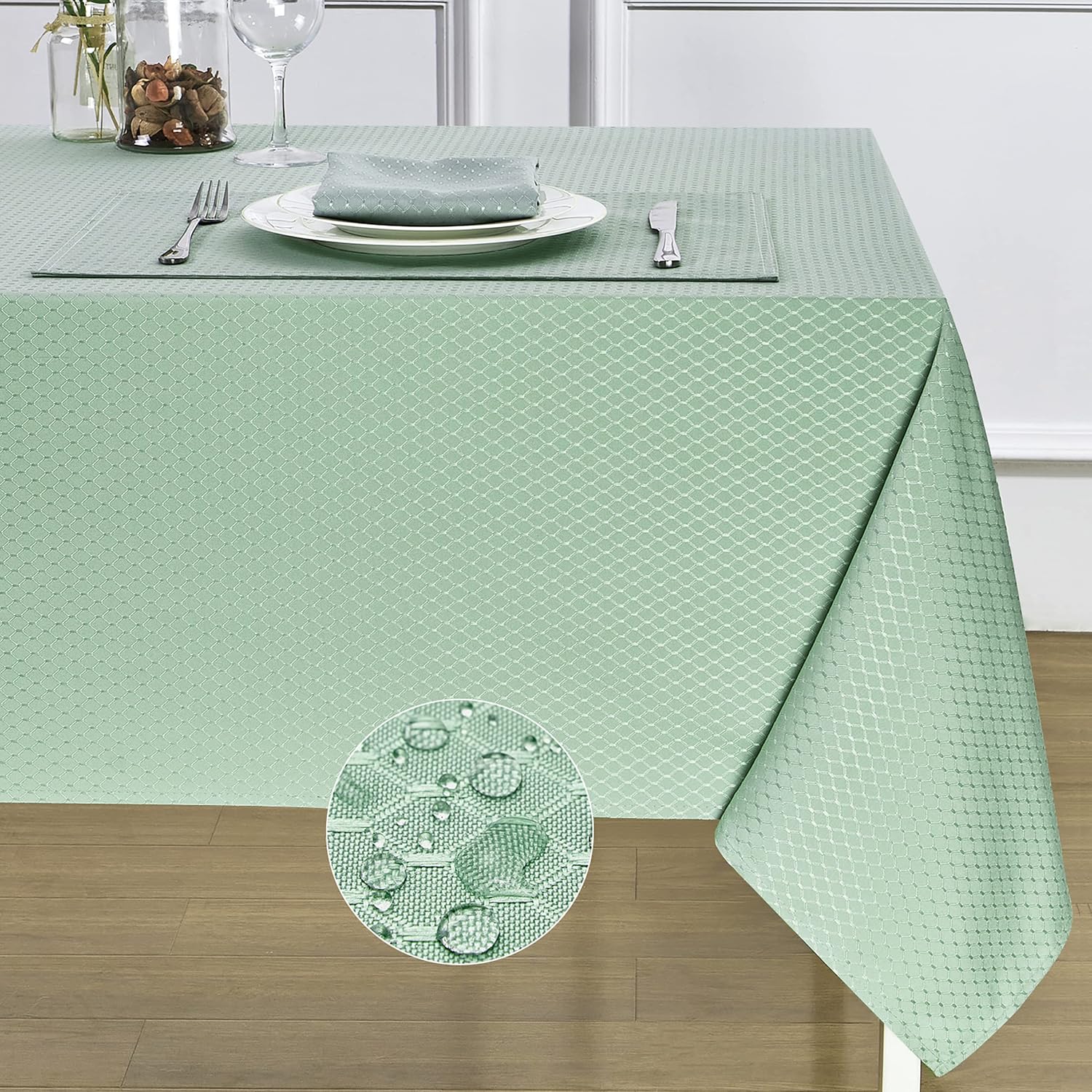 Detalle de HomeJoy Polyester Tablecloth 60x144 Inch