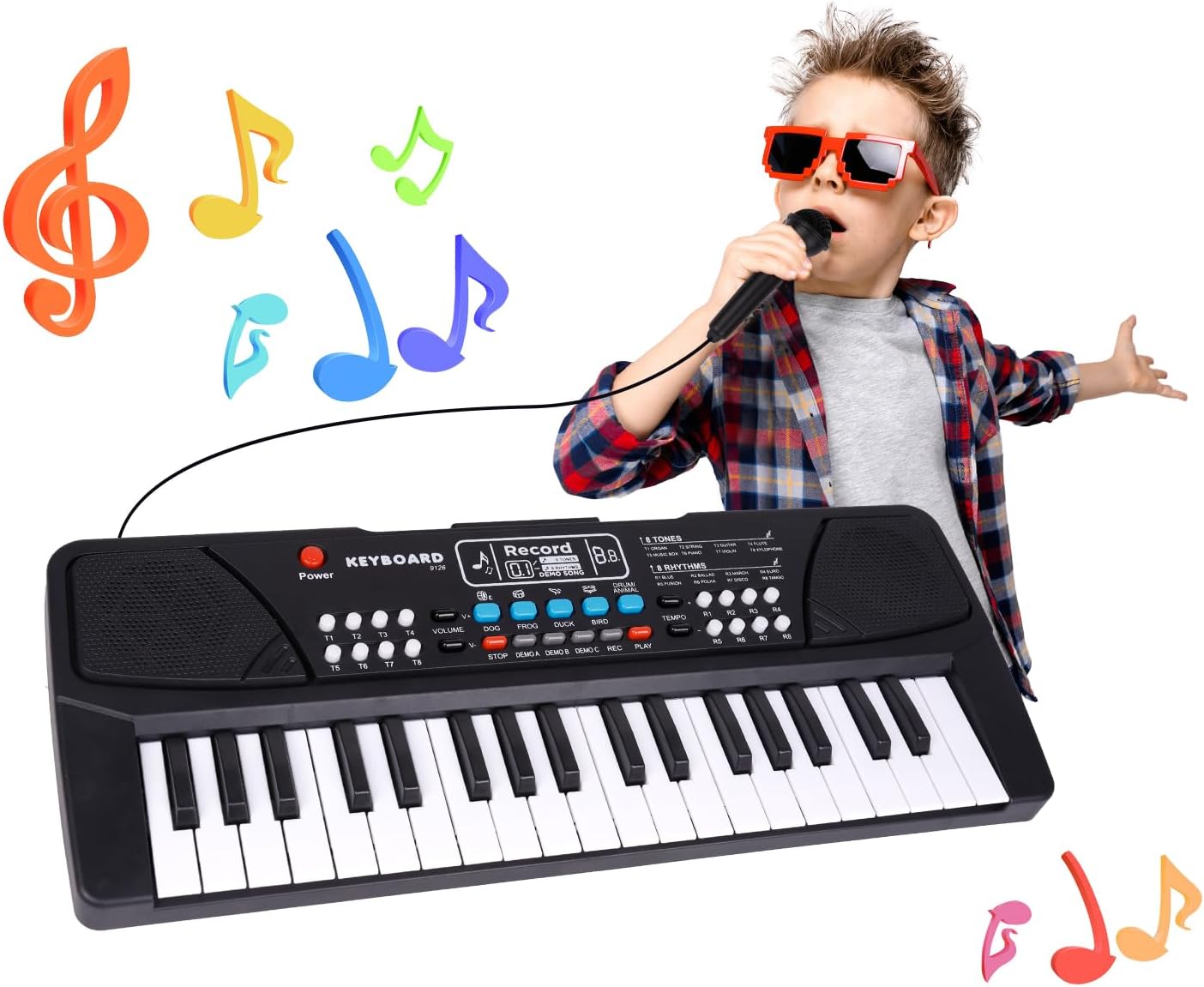 Thumbnail 6 de Jouet Piano Clavier pour Enfant – 37 touches, micro et enregistrement pour enfants de 3 à 7 ans