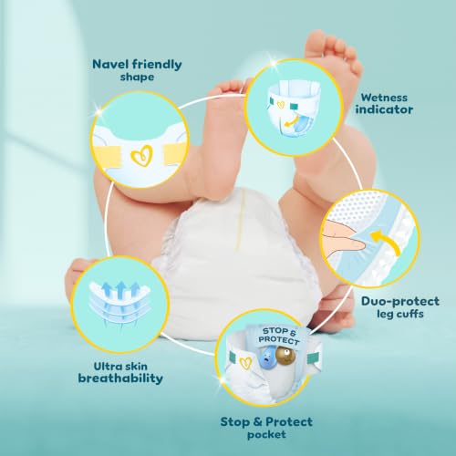 Thumbnail 4 de Pampers New Baby Nappies Size 3 + Wipes – Practical Everyday Comfort for Newborns