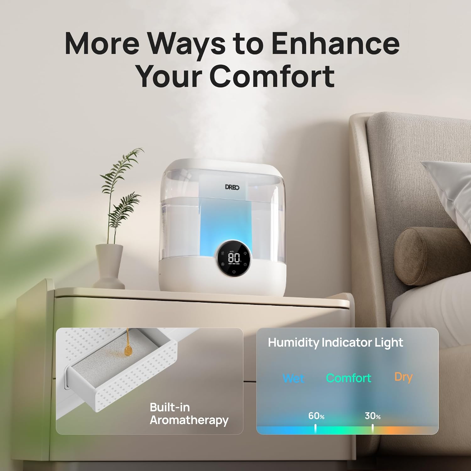 Thumbnail 5 de Dreo 6L Top-Fill Humidifier for Large Rooms 💧