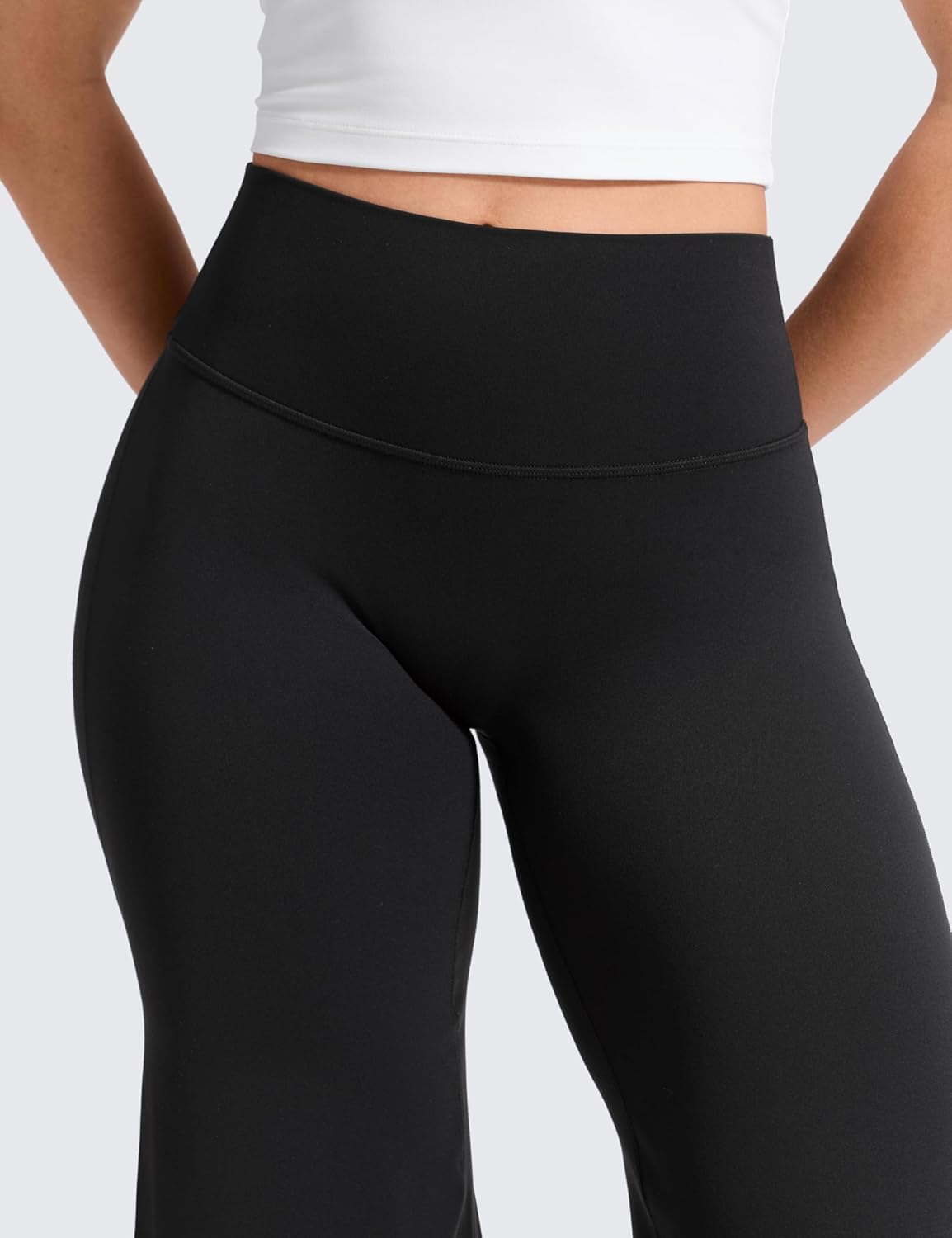Detalle de CRZ YOGA Softretch Women's No Front Seam Wide Leg Yoga Trousers