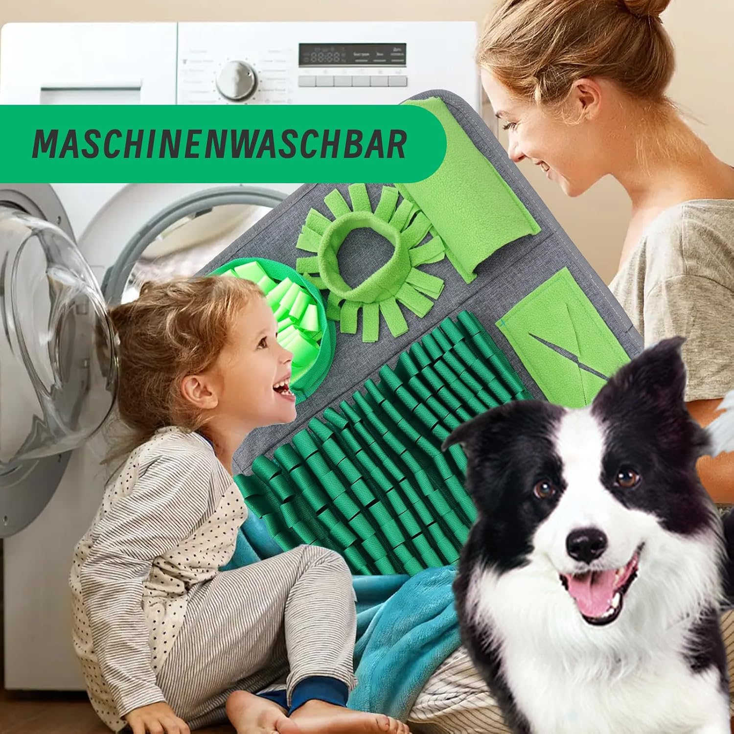 Detalle 2 de HDOELGP Schnüffelteppich 44 x 66 cm für Hunde