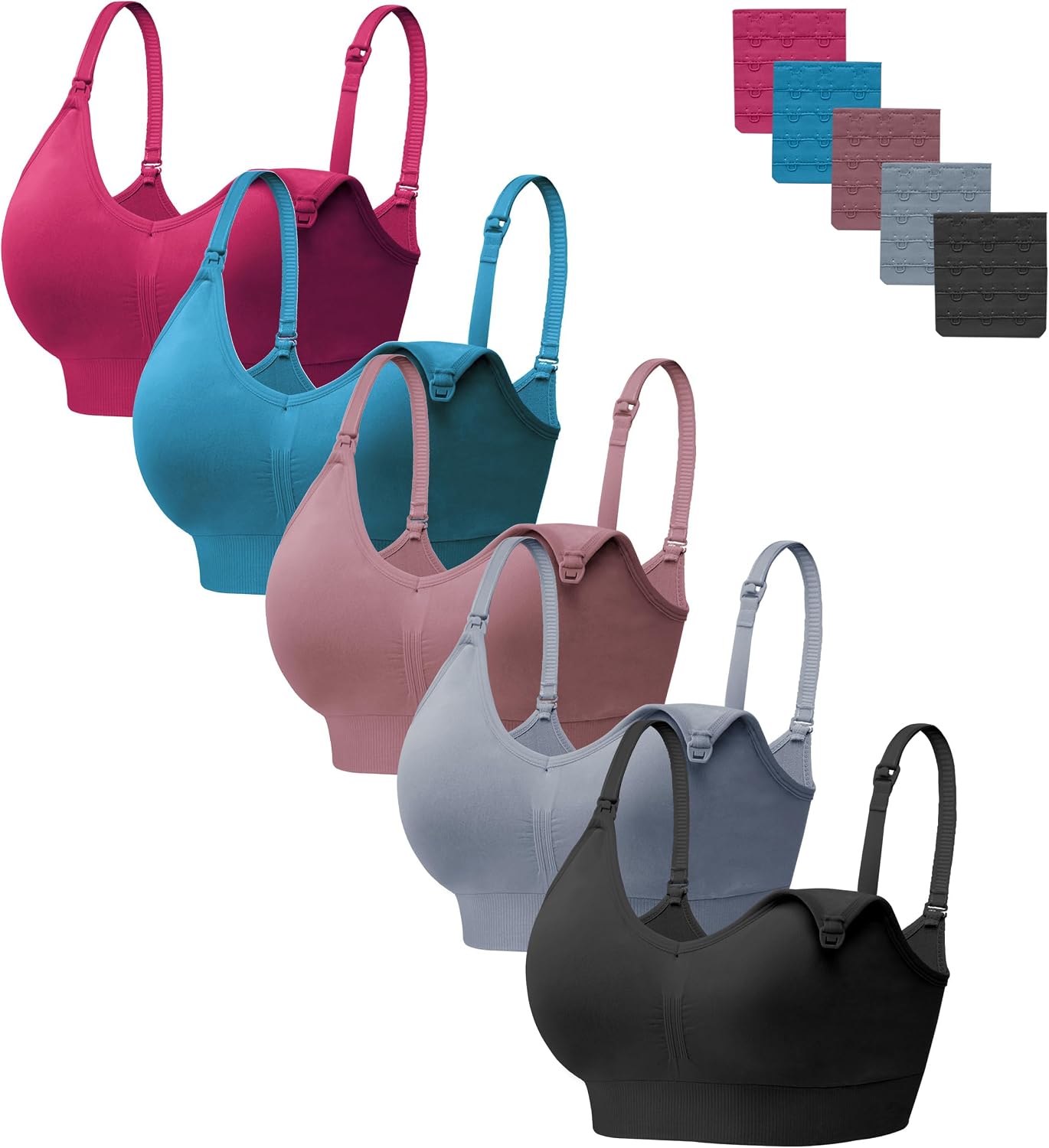 Detalle 2 de HBselect Women Maternity Bras 5-Pack nursing bras