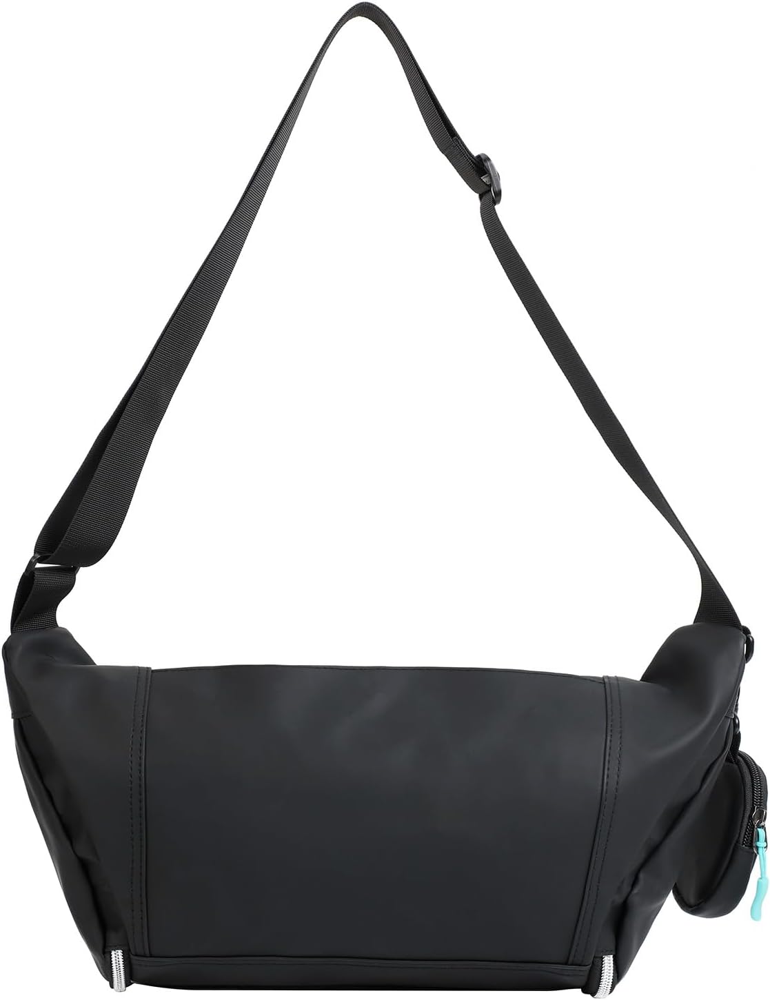 Detalle 2 de FIREFIRST x Hatsune Miku Umhängetasche – Wasserdichte Zweitfachtasche mit dekorativer Kleingeld-/Schmucktasche