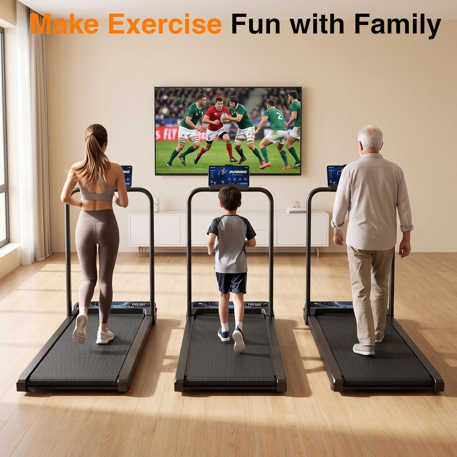 Thumbnail 6 de XVCAS 3825M0FS-01 Walking Treadmill Pad, 5 mph, Manual Incline