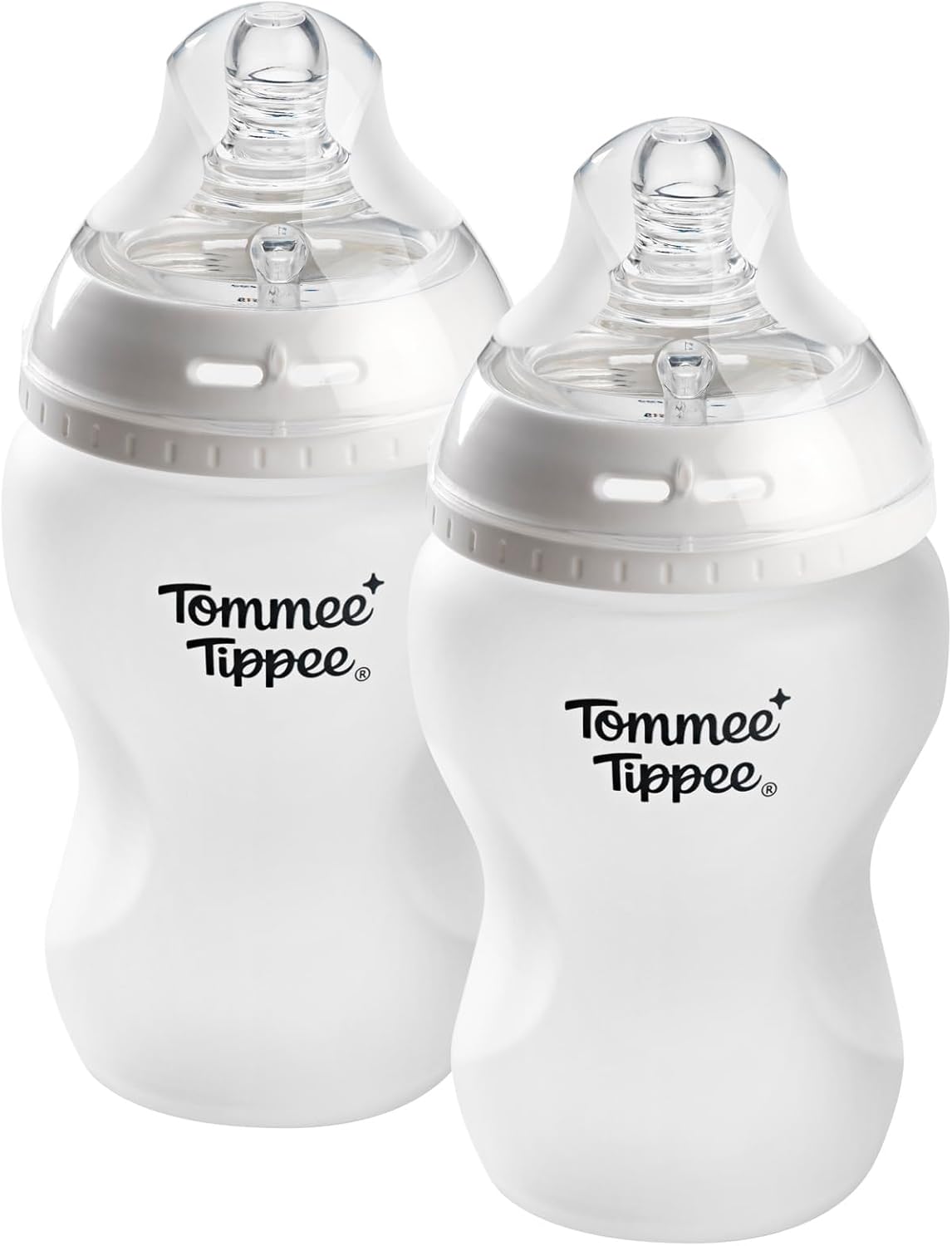 Detalle de Tommee Tippee Biberons en verre enveloppés de silicone Natural Start 250 ml – Lot de 2