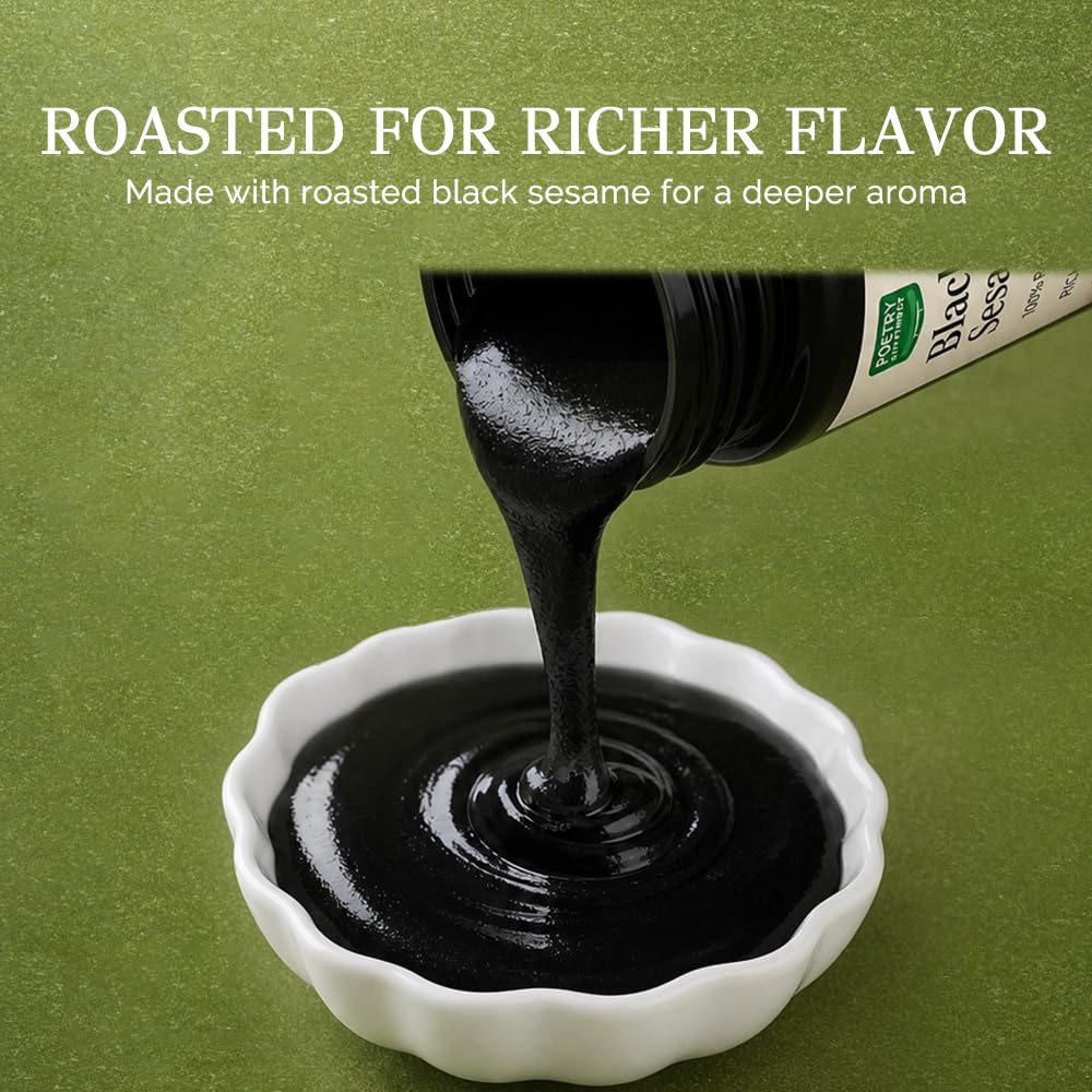 Detalle de PoetrySeptember Black Sesame Paste, 7.05 oz Roasted Spread