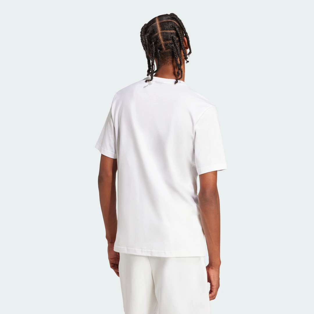 Detalle 2 de Camiseta Future Icons 3 Bar Logo de Adidas — blanca, para uso diario