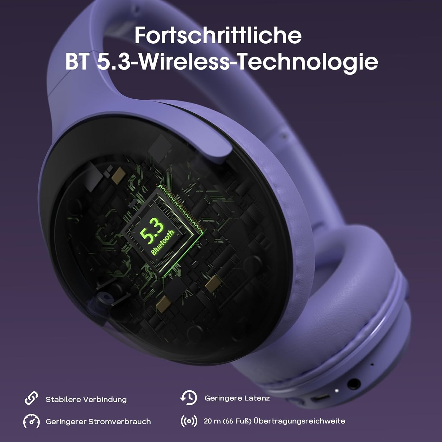 Thumbnail 5 de DOQAUS Bluetooth Over-Ear Kopfhörer 70 h