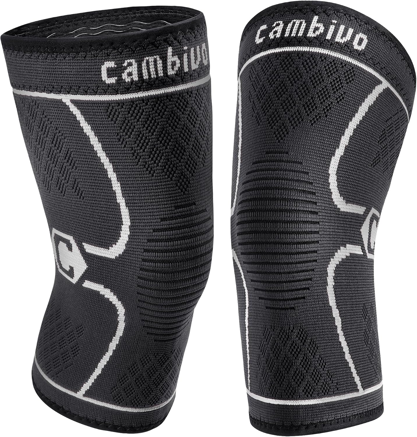 Thumbnail 4 de CAMBIVO Genouillères de compression 2 pièces