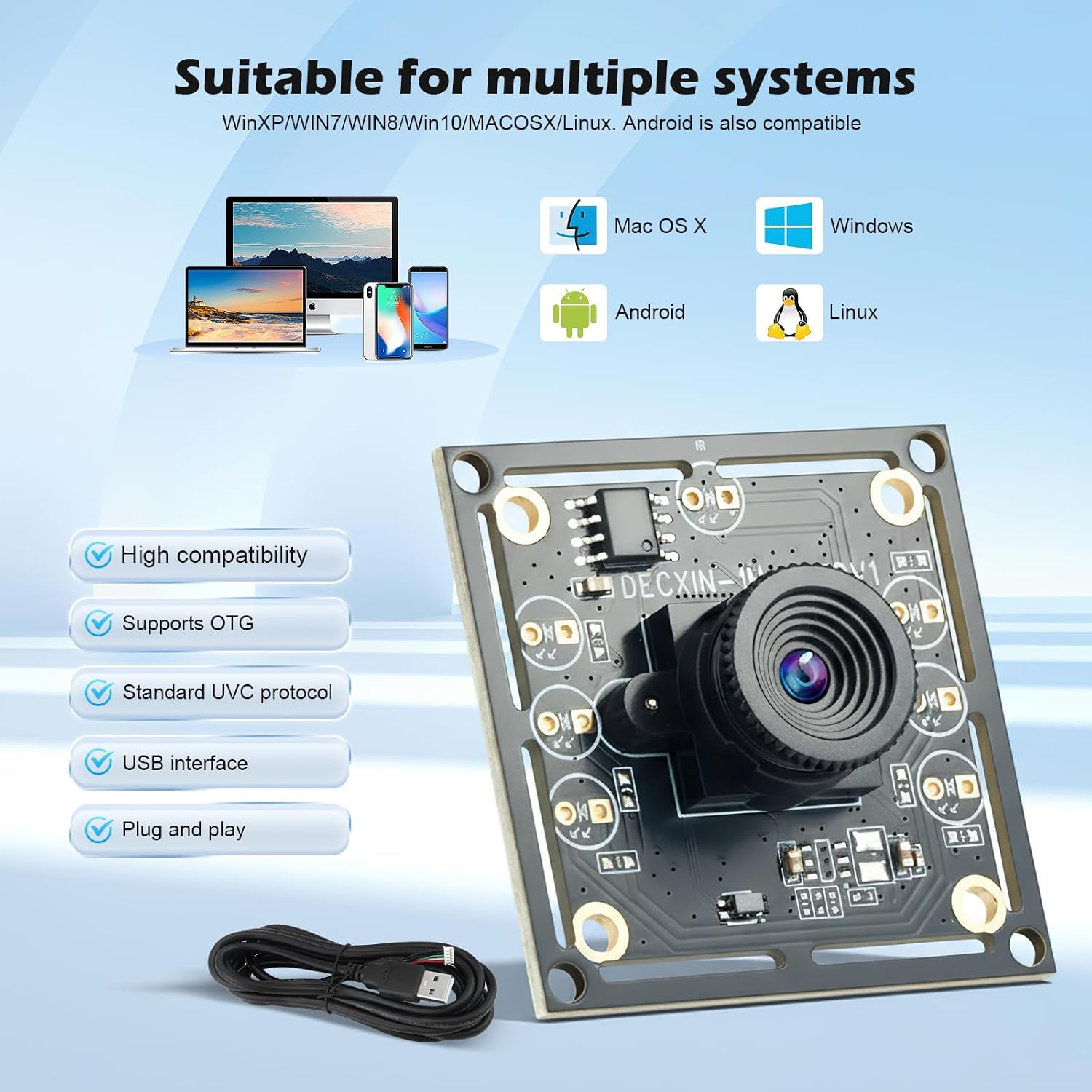 Detalle 2 de Nastopee OV9732 USB Kamera Set