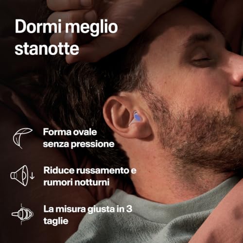 Detalle de Alpine SleepDeep: tappi per le orecchie ultra-morbidi per chi dorme sul fianco