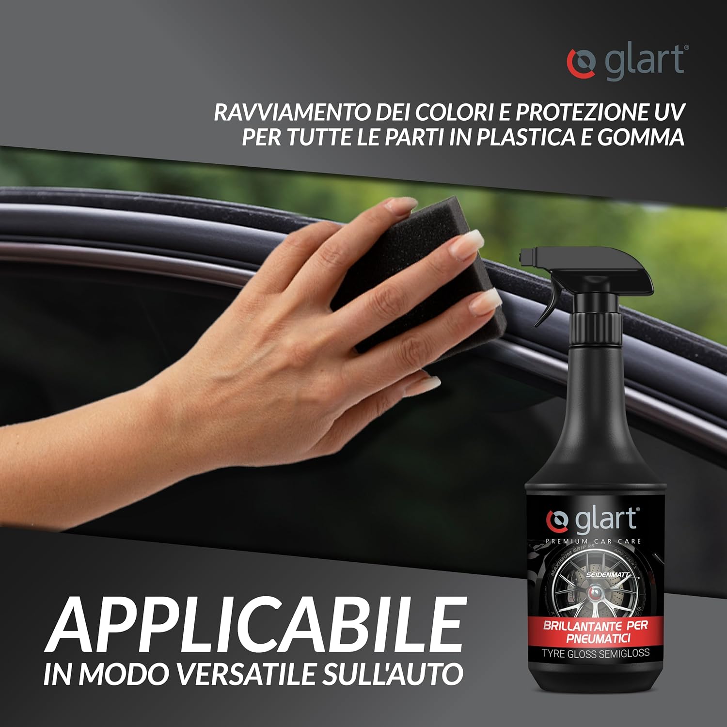 Thumbnail 4 de Glart 451RK – Lucidante per cerchioni auto, 1000 ml con spugna per l'applicazione