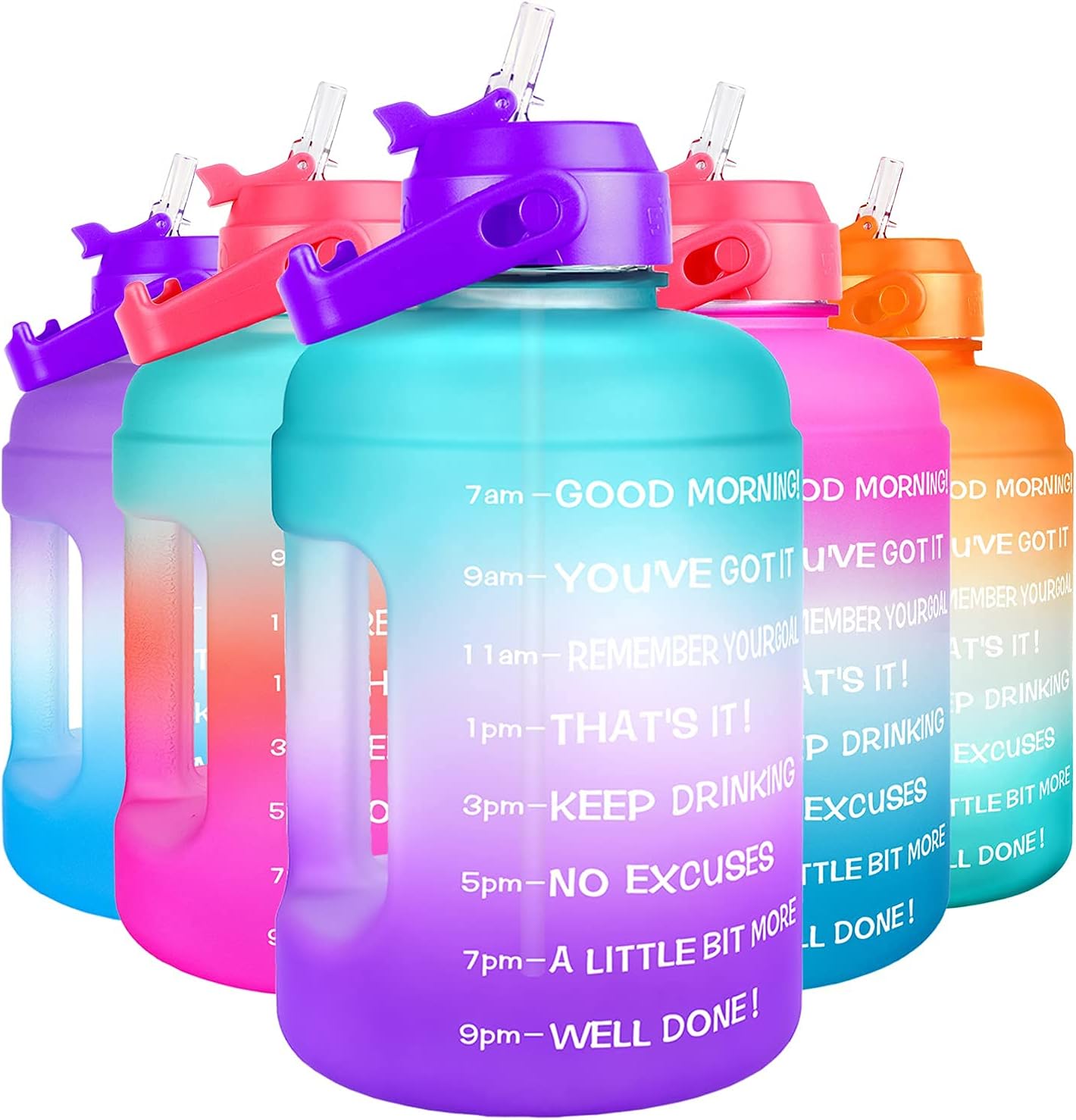 Detalle de BuildLife Motivational Water Bottle 2.2L 💧