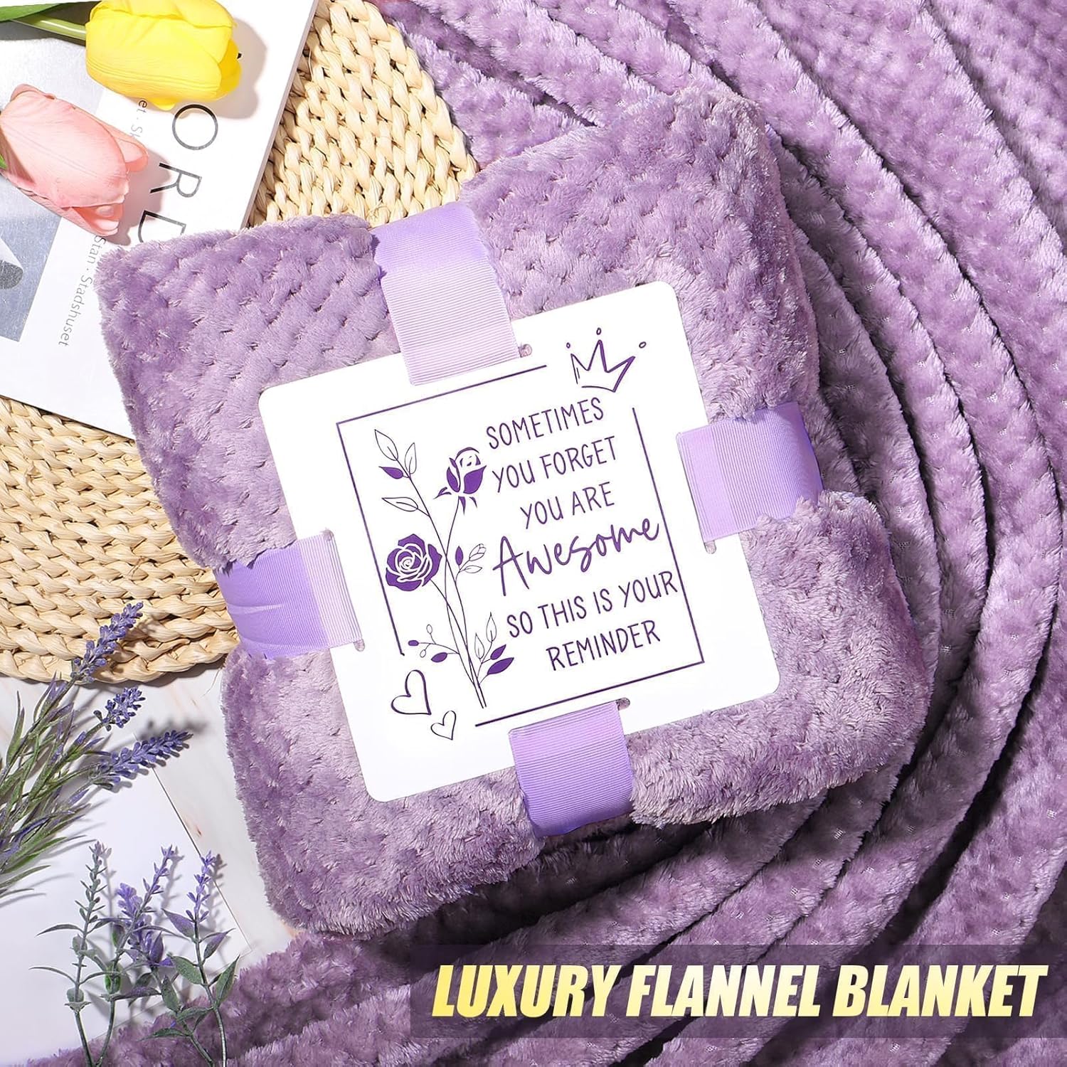 Thumbnail 3 de Birthday Gifts for Women: Self-Care Get Well Soon Gift Basket with Lavender Spa Essentials