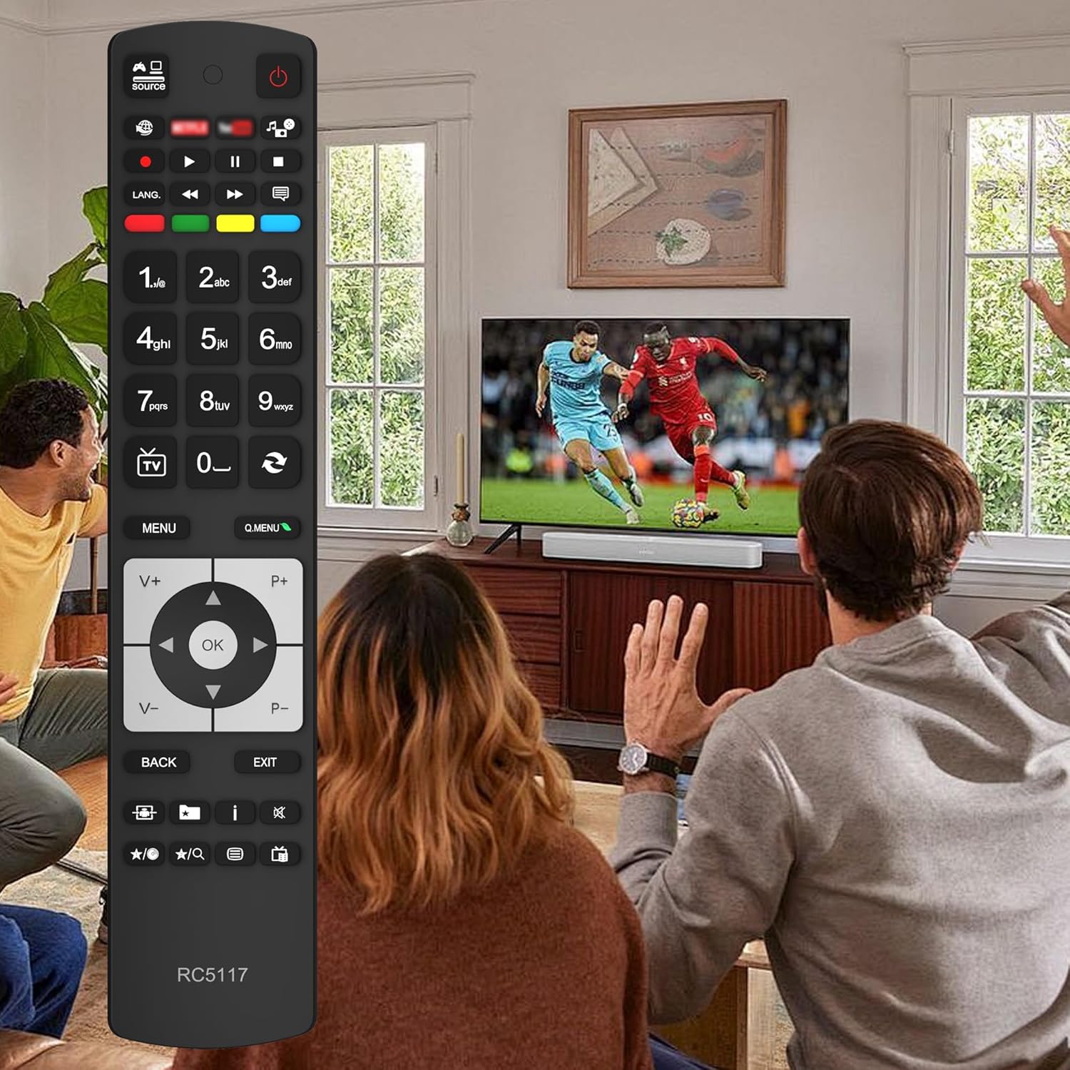 Thumbnail 6 de New RC5117 Replacement Hitachi TV Remote for Hitachi, Luxor, Bush, Digihome, Finlux, JVC – No Setup Required