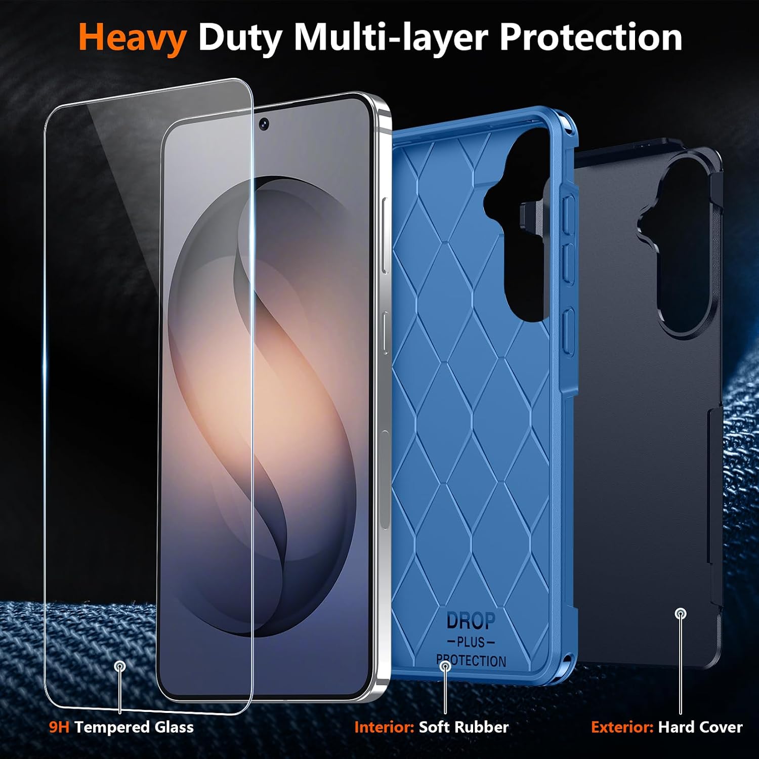 Detalle 1 de SPIDERCASE Galaxy S26 Case with 10-Foot Drop Protection and Screen & Camera Protectors