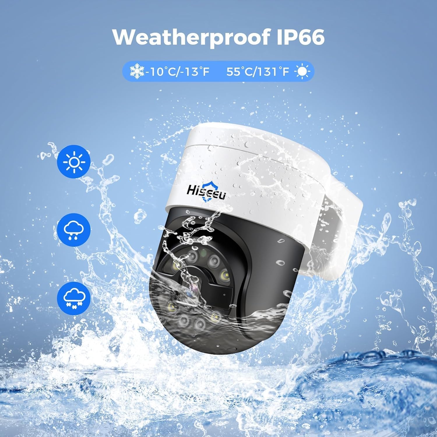 Thumbnail 5 de Hiseeu 4K PoE Security Camera System with 8x 5MP PTZ Cameras and Human Tracking