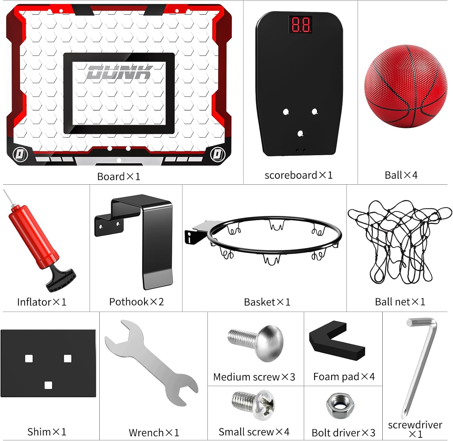 Thumbnail 5 de TEMI indoor basketball hoop with 4 balls