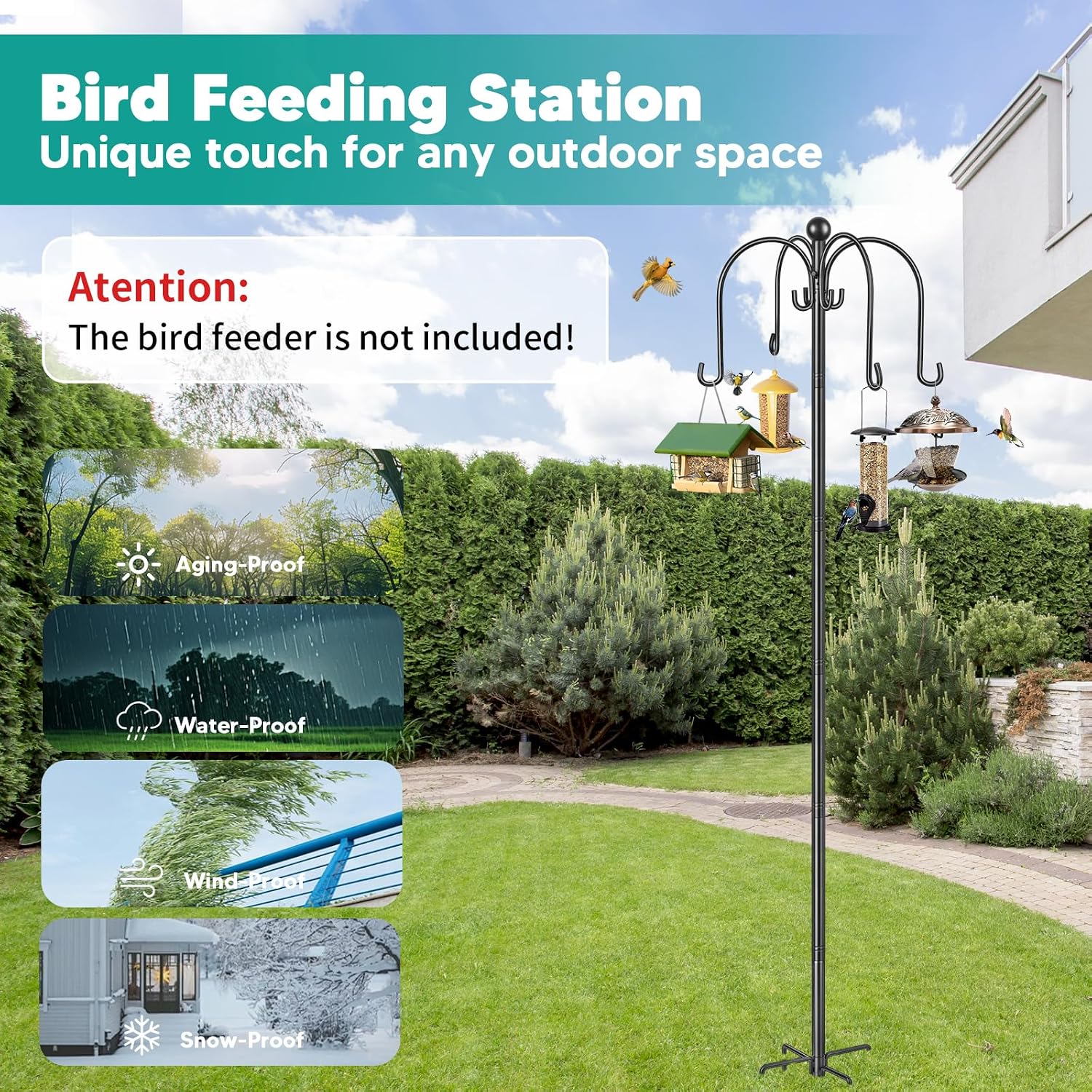 Thumbnail 5 de Bird Feeder Pole 223cm