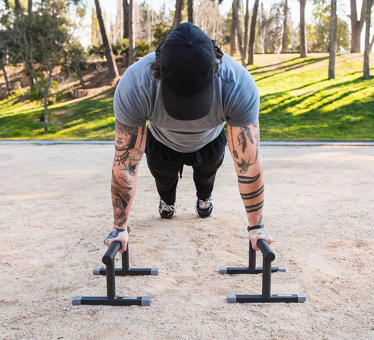 Detalle 2 de Parallele Parallettes calisthenics, 40x20x30