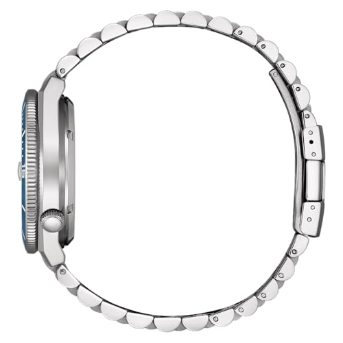 Detalle de Citizen NJ0231-56L Herren Automatikuhr – Blaues Zifferblatt, Saphirglas, Edelstahlband, 40 mm