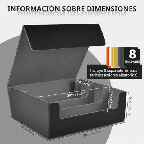 Detalle de Aolso Caja de Barajas para Cartas: organización fiable para 2400+ cartas sin fundas