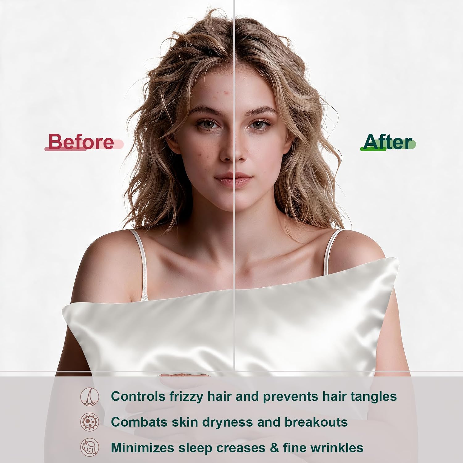 Detalle 2 de LYSHIN Silk Pillowcase, 19 Momme