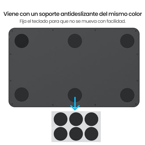 Detalle de Cimetech teclado y ratón inalámbrico Bluetooth ultrafino ergonómico (QWERTY español) con batería recargable