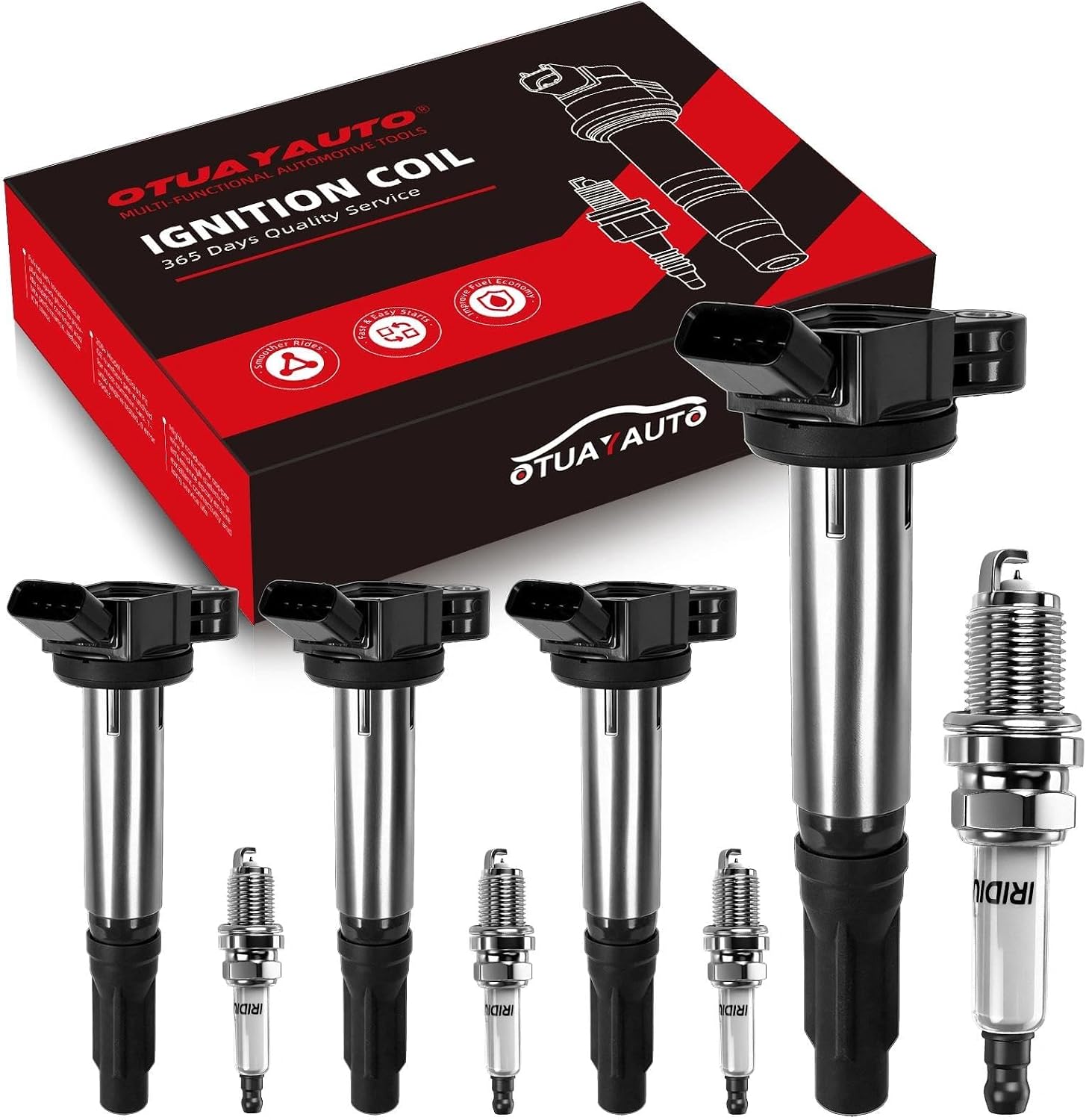 Detalle de OTUAYAUTO Ignition Coil and Spark Plug Set UF507