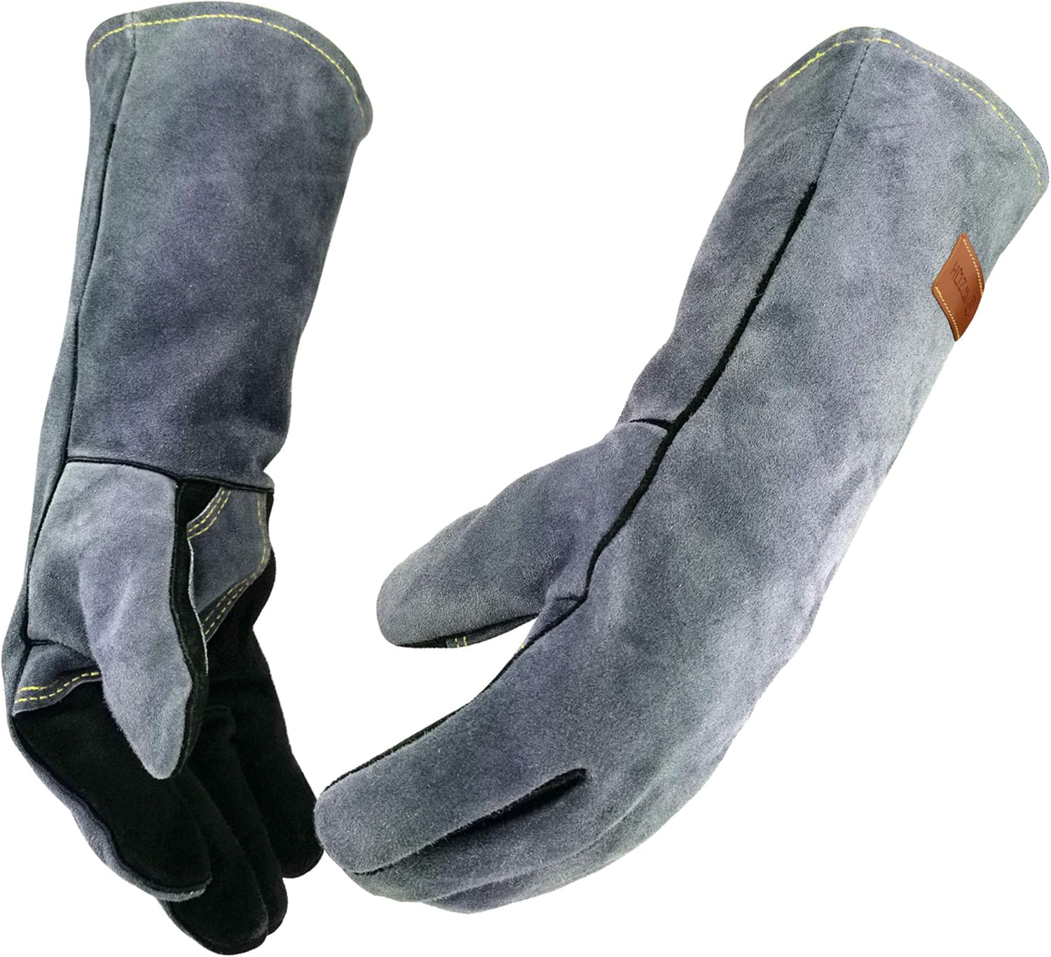 WZQH 40CM 500℃ Lederschmiede-Schweißhandschuhe L