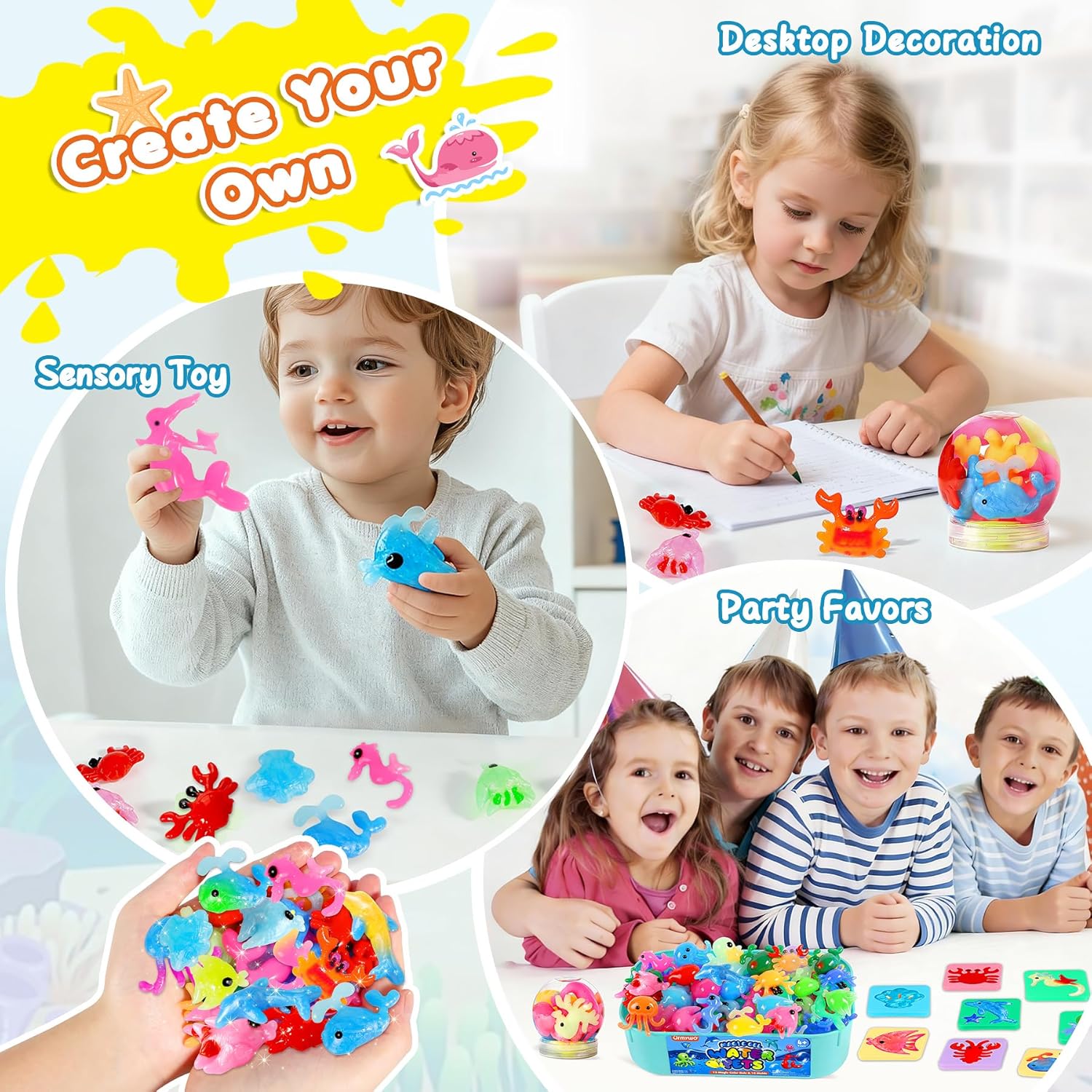 Thumbnail 6 de URMYWO Magic Water Gel Toy Kit – DIY 3D Wasser-Gel Formen Set