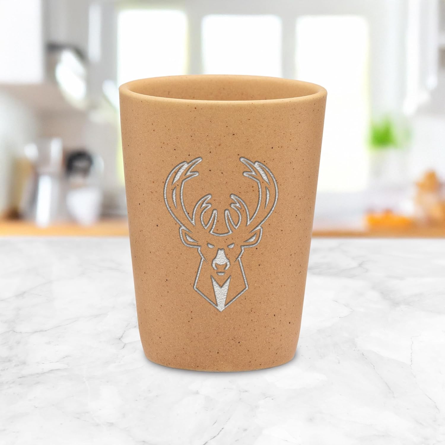 Detalle 2 de Rico Industries NBA Unisex-Adult Modern 2oz Ceramic Shot Glass (Laser Engraved Team Logo)