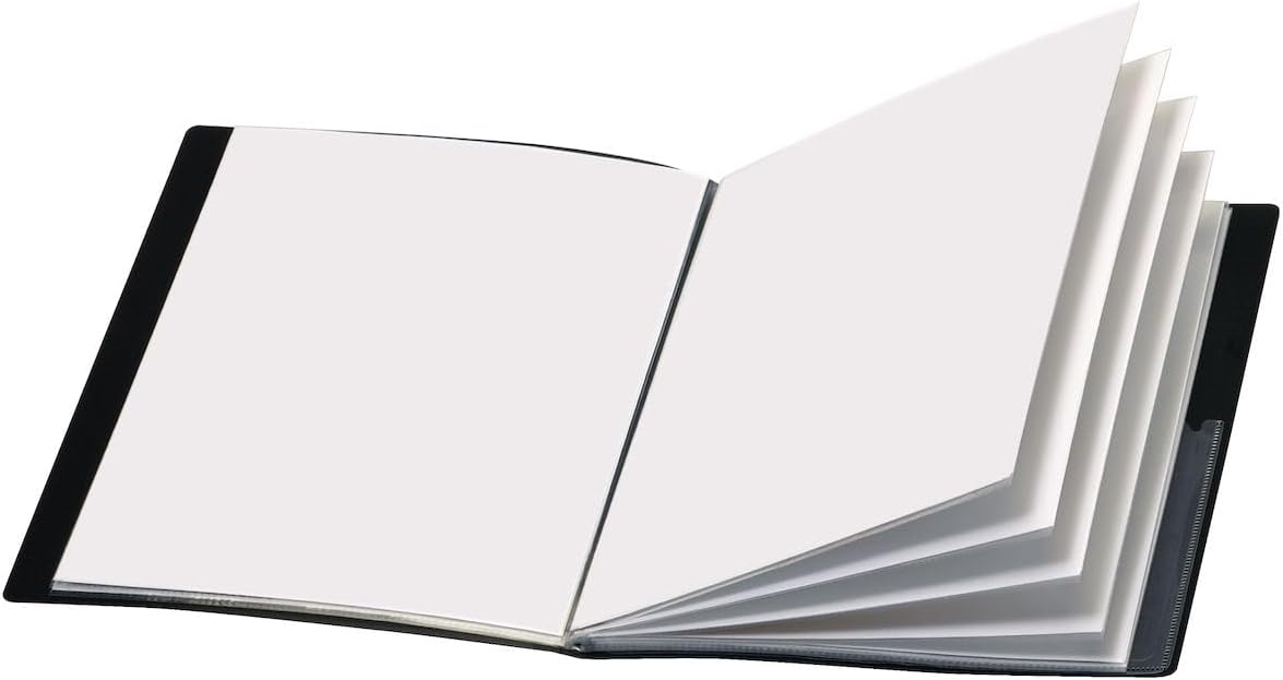 Detalle de Cardinal 50132CB ShowFile Presentation Book, 12 Pockets, Letter Size, Black