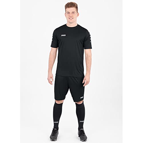 Detalle de JAKO Herren Fußballtrikot Team KA, schwarz, XL – robustes Kurzarm-Trikot für Training und Lauf