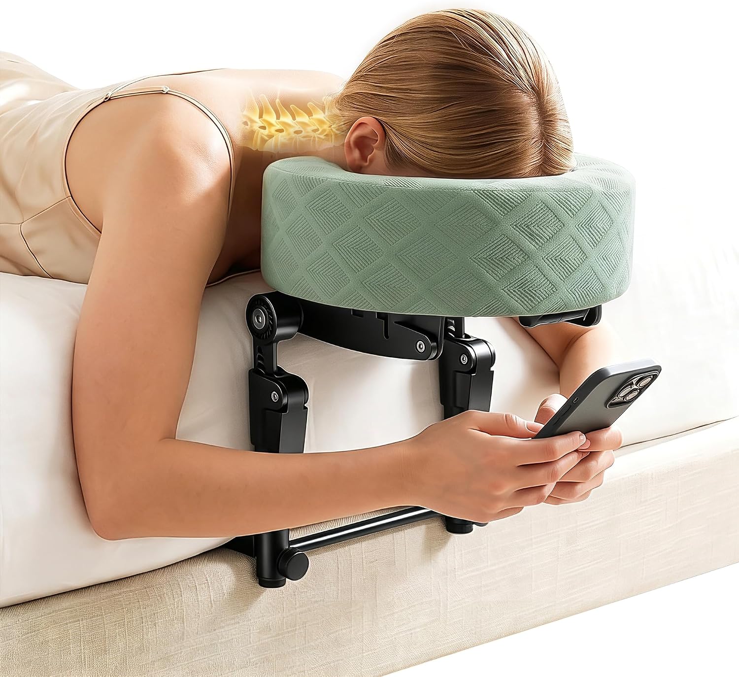 Detalle de Massage Headrest for Bed with Memory Foam Pillow